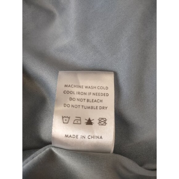 Baltic Born Maxi Dress Womens Size XL long Pippa Ruffle Dusty Blue v-neck lace - Picture 7 of 7